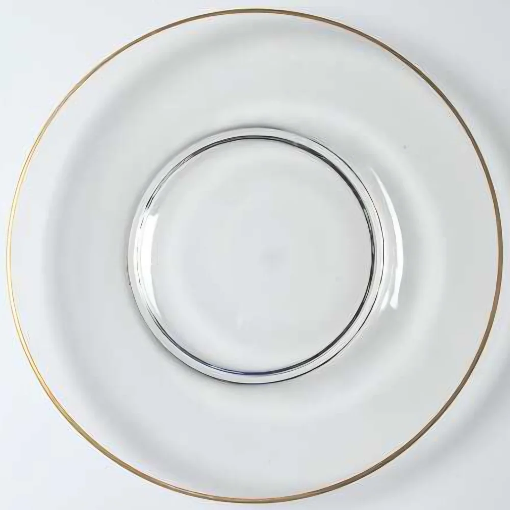 *Mansfield by Tiffin-Franciscan Luncheon Plates w/24k Gold Trim Set Of 6